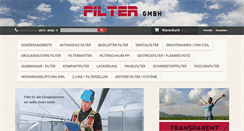 Desktop Screenshot of filtergmbh.de